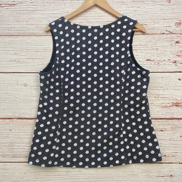 NWT Anthropologie Maeve Jacquard Knit Polka Dot Tank Top Sz XL - Picture 7 of 12